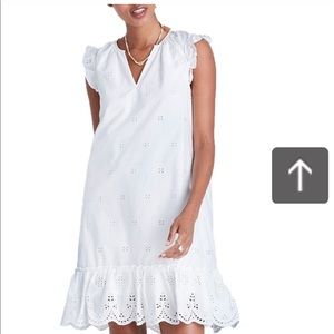 Madewell White Eyelet Garden Dress